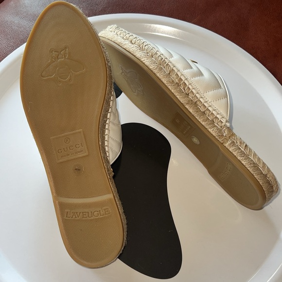 Authentic Gucci Marmont Double G Espadrilles Size us 9 / 40 euro - Picture 4 of 8